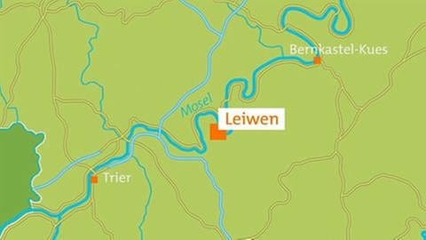 Karte von Leiwen (Foto: SWR, SWR -)