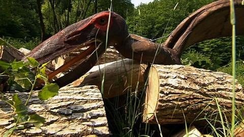 Dinosaurier aus Holz (Foto: SWR, SWR -)