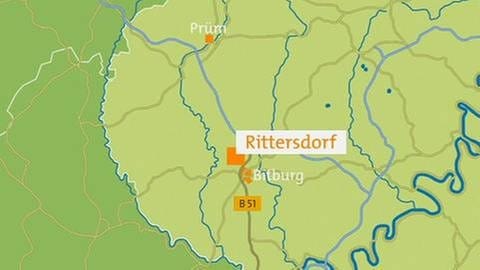Karte von Rittersdorf (Foto: SWR, SWR -)