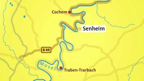 Karte von Senheim (Foto: SWR, SWR -)
