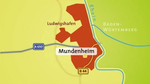 Ludwigshafen Mundenheim - Karte (Foto: SWR, SWR -)