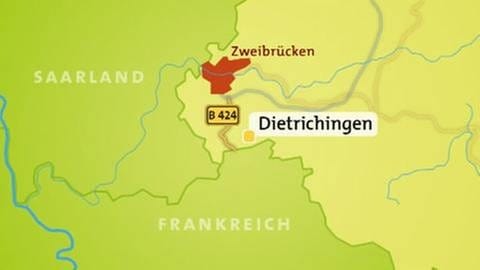 Karte Dietrichingen (Foto: SWR, SWR -)