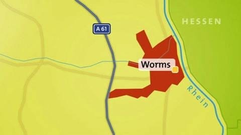 Karte von Worms (Foto: SWR, SWR -)