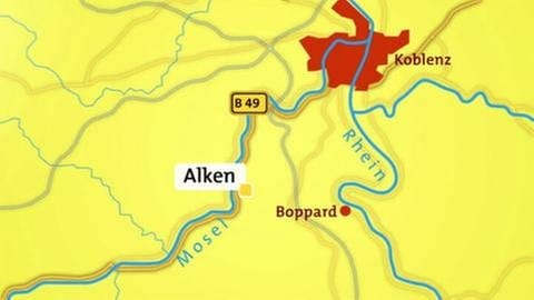 Karte von Alken