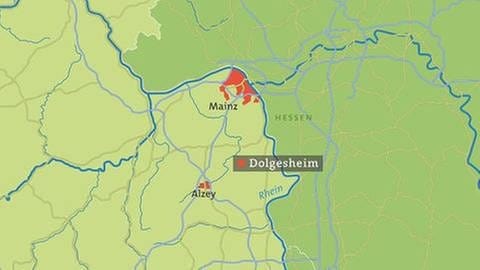 Karte von Dolgesheim (Foto: SWR, SWR -)
