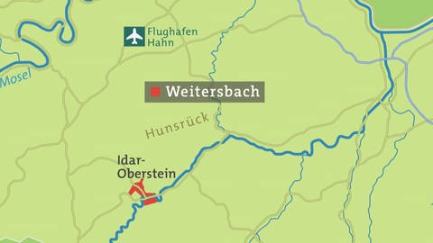 Weitersbach Dorfstrasse Karte (Foto: SWR, Weitersbach Dorfstrasse Karte)