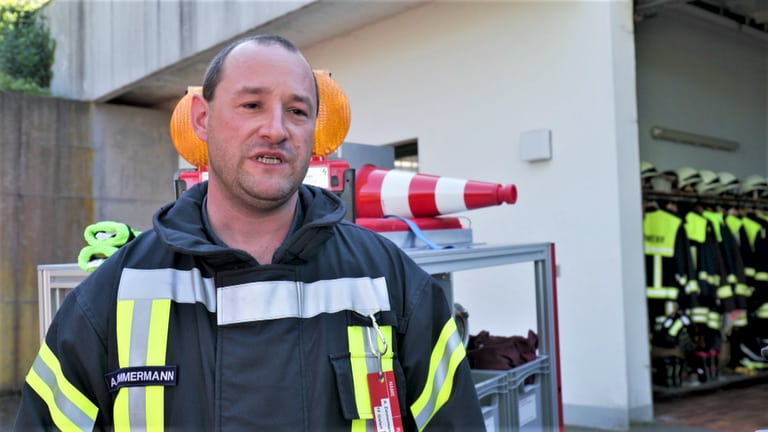 Gielert Feuerwehrmann (Foto: SWR)