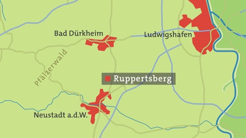Ruppertsberg Karte (Foto: SWR)