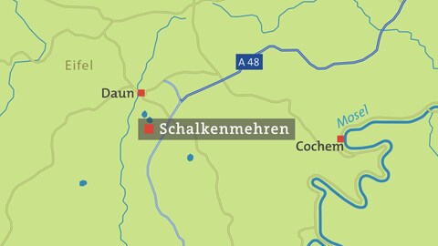 Schalkenmehren Karte (Foto: SWR)
