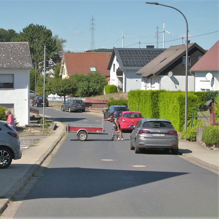 Der Rosenthaler Weg in Binningen. 