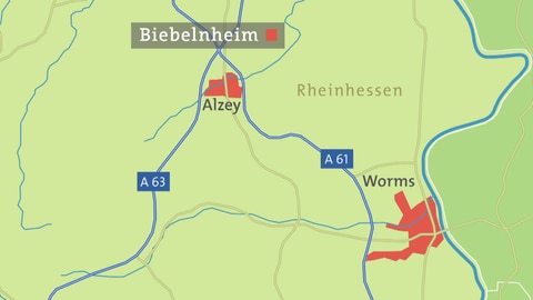 Biebelnheim Karte (Foto: SWR)