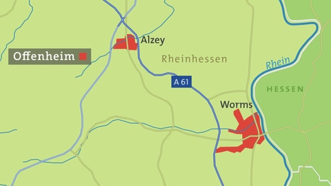 Offenheim Karte (Foto: SWR)