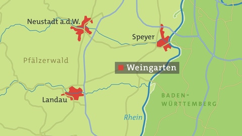 Weingarten Karte (Foto: SWR)