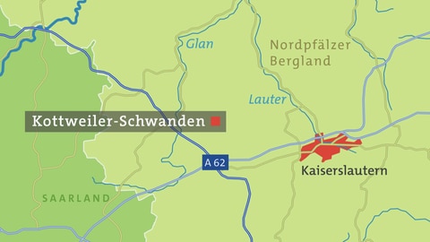 Kottweiler-Schwanden Karte
