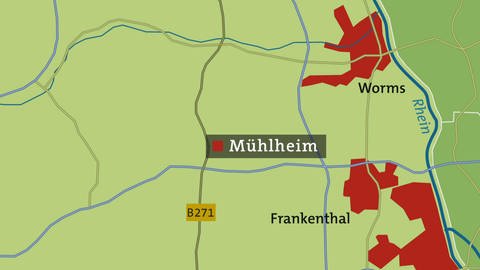 Die Karte von Mühlheim (Foto: SWR)