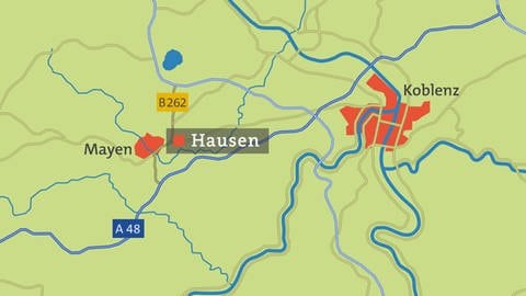 Hausen - Karte (Foto: SWR)