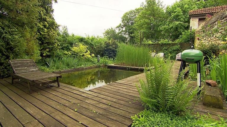 Garten mit Teich (Foto: picture-alliance / Reportdienste, dpa Themendienst)
