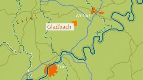 Karte von Gladbach (Foto: SWR, SWR -)
