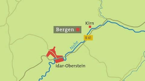 Karte von Bergen (Foto: SWR, SWR -)