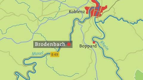 Brodenbach -  Karte
