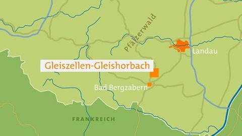 Karte von Gleiszellen-Gleishorbach (Foto: SWR, SWR -)