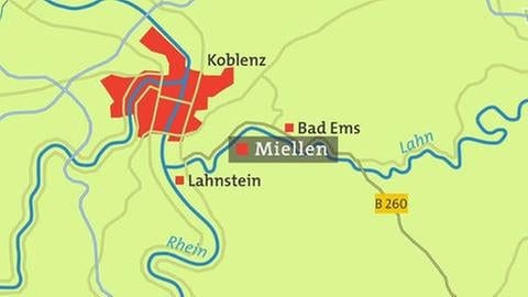 Karte von Miellen (Foto: SWR, SWR -)