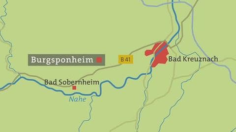 Burgsponheim - Karte