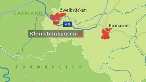 Karte von Kleinsteinhausen (Foto: SWR, SWR -)