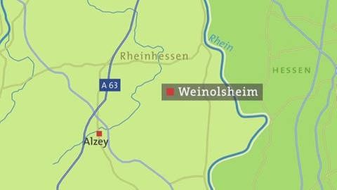 Weinolsheim Karte (Foto: SWR, SWR -)