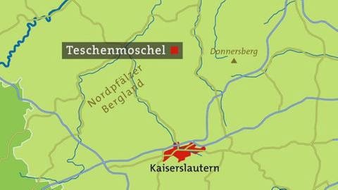 Karte von Teschenmoschel (Foto: SWR, SWR -)