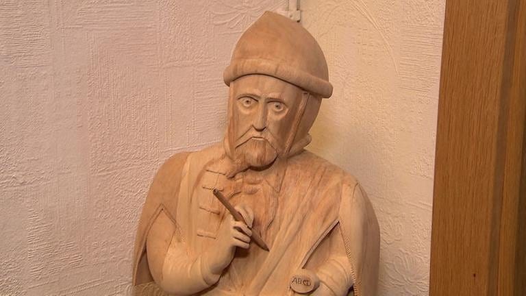 Gutenberg aus Holz (Foto: SWR, SWR -)