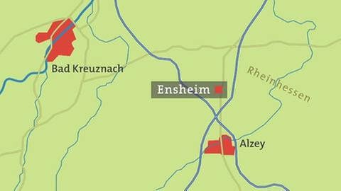 Karte Ensheim