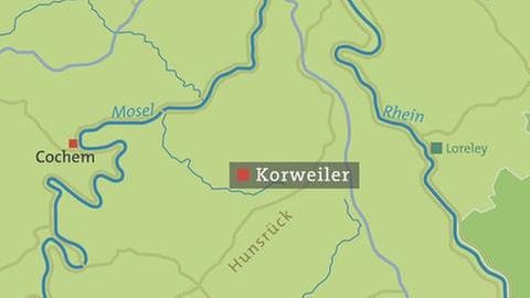 Karte von Korweiler (Foto: SWR, SWR -)