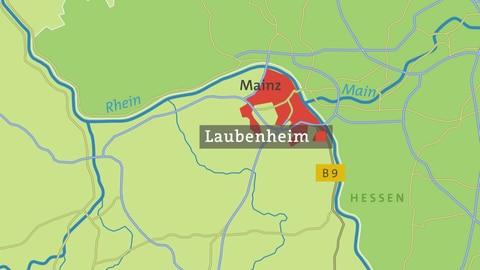 Laubenheim Karte (Foto: SWR)