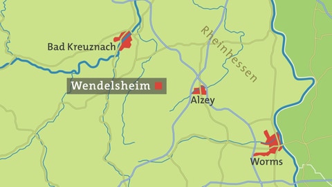 Werndelsheim Karte