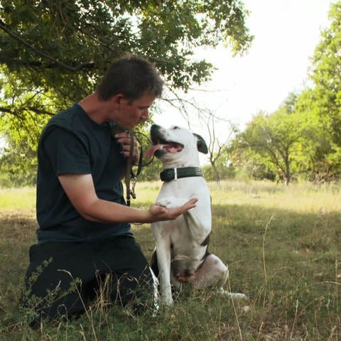 Michael Meinhardt mit Hund (Foto: SWR)