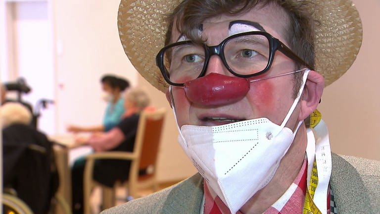 Dietmar Bertram - Clown-Doktor in Krankenhäusern und Altenheimen (Foto: SWR, SWR)