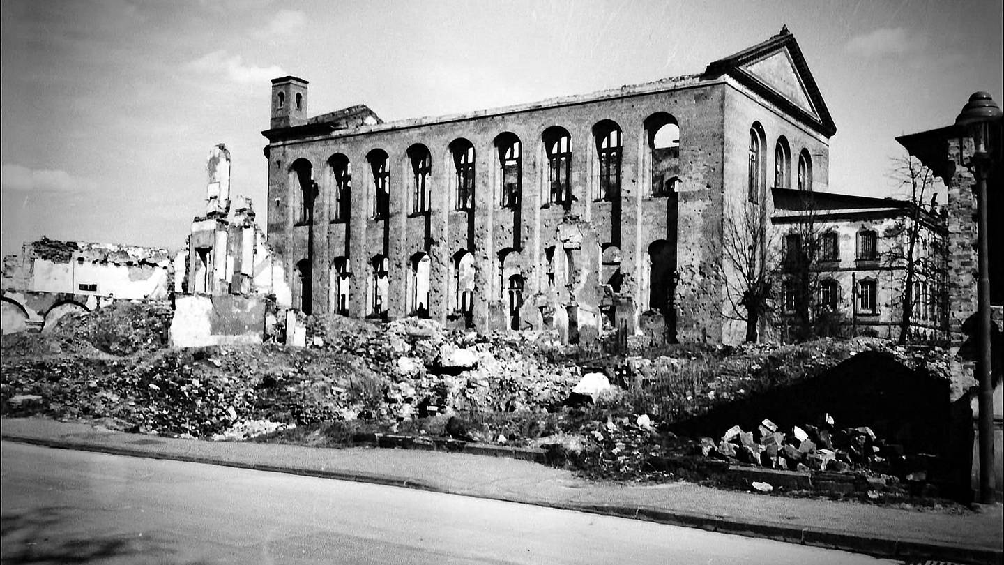 Die zerstörte Konstantinbasilika in Trier. (Foto: SWR)