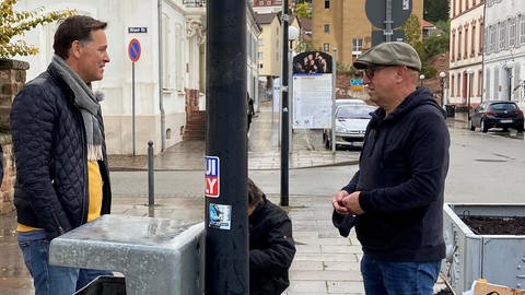 Holger trifft Streetart-Künstler Peter Schaumburger (Foto: SWR)