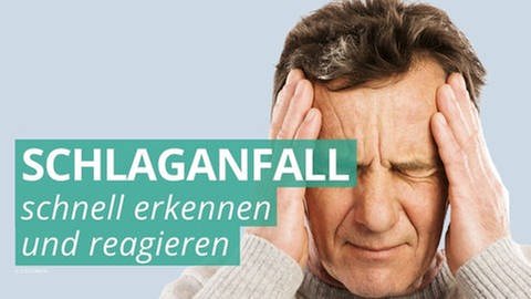 Mann fässt sich an den Kopf. Kopfschmerzen sind ein Schlaganfall-Symptom. (Foto: Colourbox)
