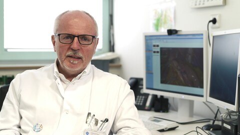 Prof. Dr. Dieter Birk, Viszeralchirurg im Krankenhaus Bietigheim-Vaihingen. (Foto: SWR)
