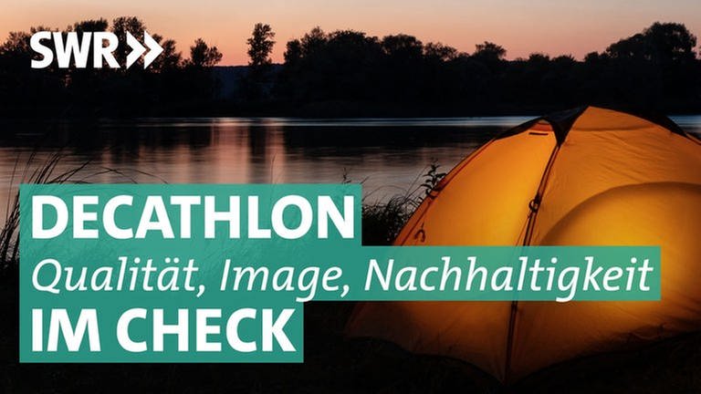 Zelt vor See im Sonnenuntergang - Marktcheck checkt Decathlon (Foto: Colourbox)