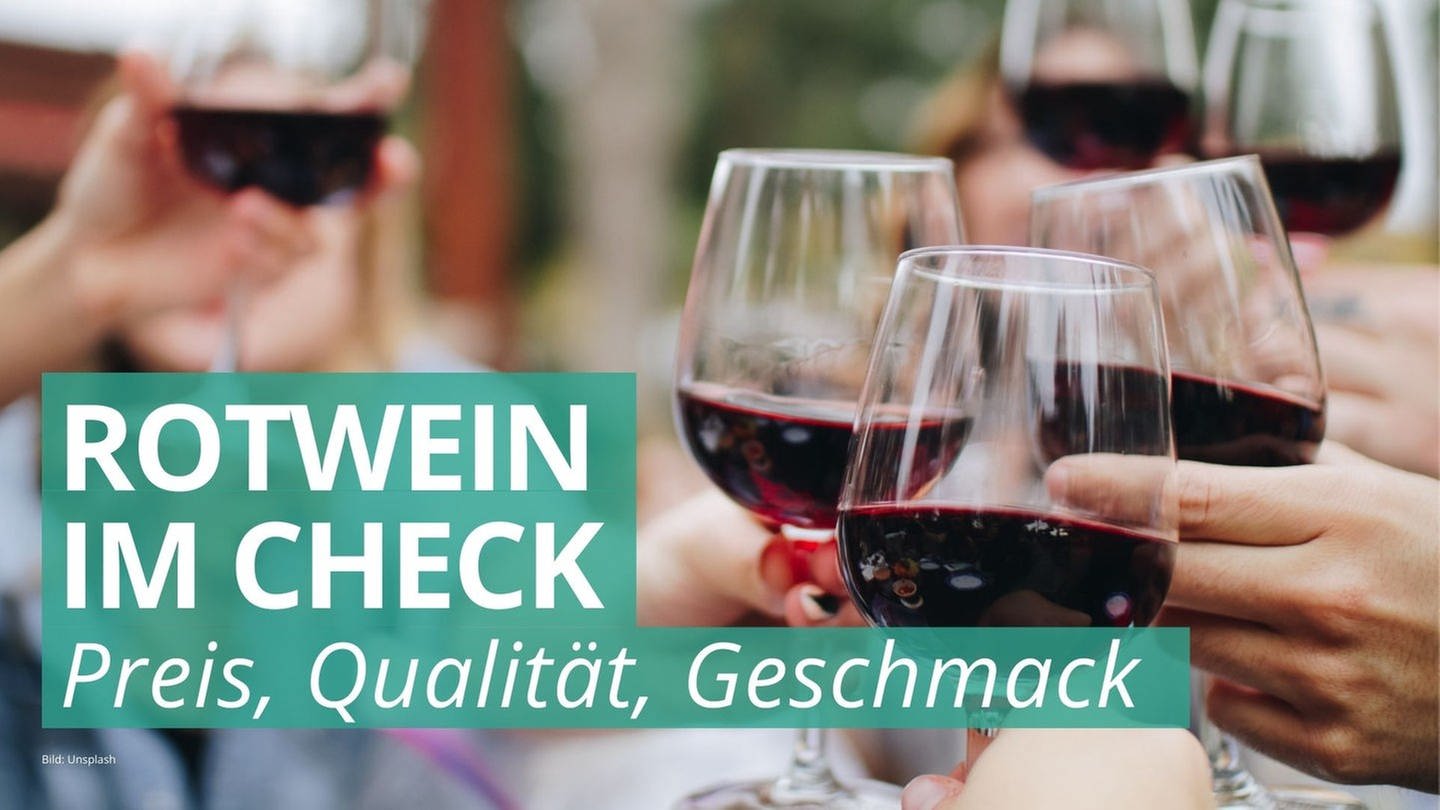 Marktcheck lässt Rotweine aus Rheinland-Pfalz und Baden-Württemberg gegeneinander antreten. (Foto: unsplash/Kelsey Knight)