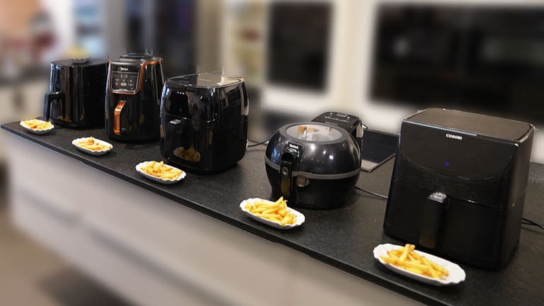 Airfryer Heißluftfritteusen von Lidl Silvercrest, Tefal, Cosori, Philips, Ninja im Test: Welche macht die besten Pommes? (Foto: SWR)
