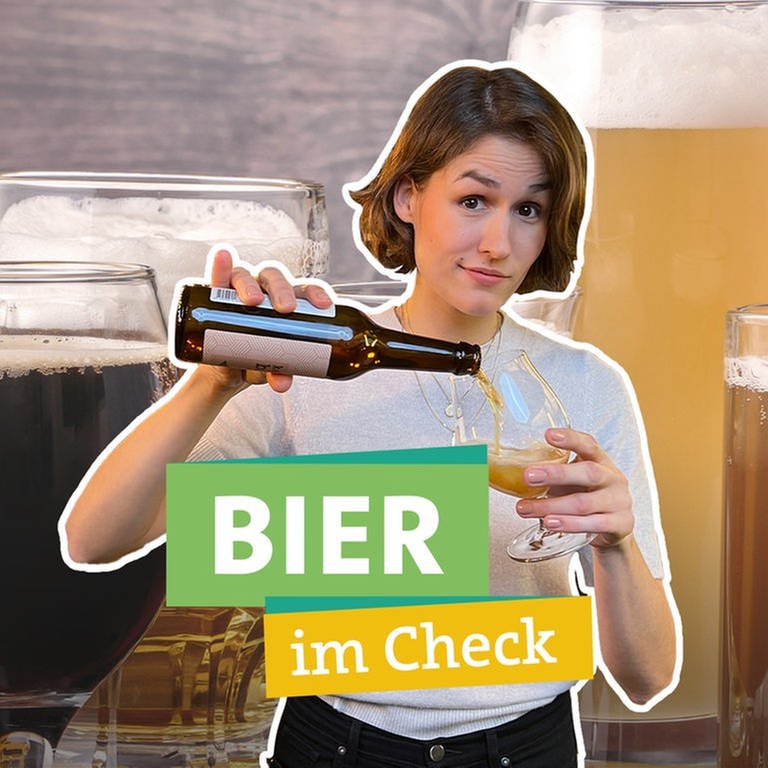 Katharina Röben checkt Bier. (Foto: SWR)