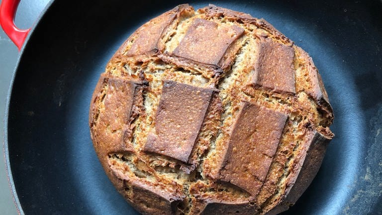 Rundes, frisch gebackenes Brot (Foto: SWR, Sabine Schütze)