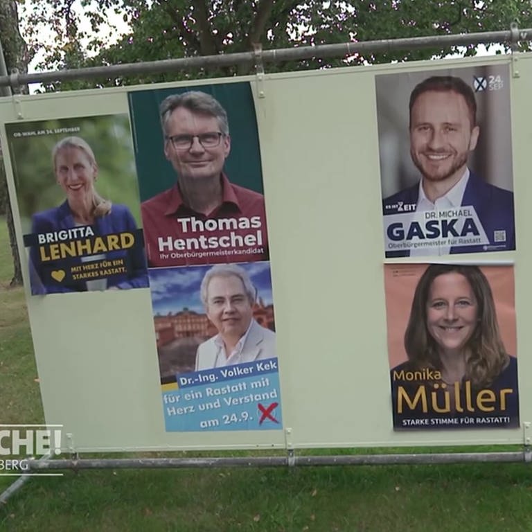 Wahlplakate (Foto: SWR)