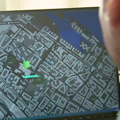 Stadtkarte auf Laptop-Monitor (Foto: SWR)