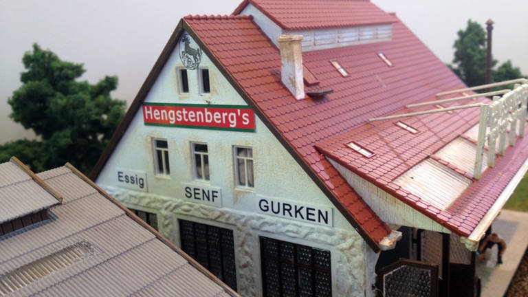 Vollmer: Firma Hengstenberg, Essig- und Gurkenfabrik. Maßstab 1:87