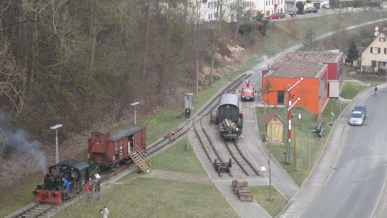 Die Schauanlage der Eisenbahnfreunde im Nagolder Heimatgeschichtsverein  erinnert an das Altensteigerle